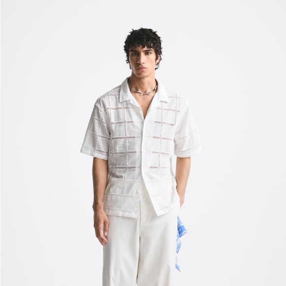 Zara crochet patch shirt - Picture 10 of 10